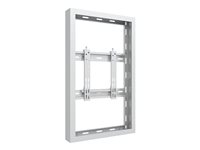 Multibrackets M Pro Series - Hölje - låg profil - för digital skylt - liten - stål - vit - skärmstorlek: 32" - väggmonterbar 7350105211072
