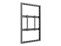 Multibrackets M Pro Series - Hölje - smal, medium - för platt panel - universell - stål - svart - skärmstorlek: 55" - monteringsgränssnitt: upp till 600 x 400 mm - väggmonterbar 7350105216695