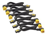 APC - Strömkabel - power IEC 60320 C13 till IEC 60320 C14 - 10 A - 61 cm - 90° anslutning - svart - Nordamerika - för P/N: SCL500RMI1U, SCL500RMI1UC, SCL500RMI1UNC, SMTL1500RMI3UC, SMTL750RMI2UC, SRT1500RMXLI AP8702R-NA