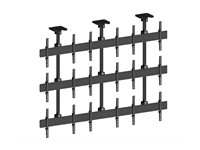 Multibrackets M Pro MBC3X3U - Monteringssats (takmontering) - för 9 LCD-displayer - aluminium, stål - svart - skärmstorlek: 40"-65" - takmonterbar 7350073733576