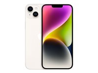 Apple iPhone 14 Plus - 5G smartphone - dual-SIM / Internminne 256 GB - OLED-skärm - 6.7" - 2778 x 1284 pixlar - 2 bakre kameror 12 MP, 12 MP - front camera 12 MP - starlight MQ553QN/A