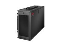 APC NetShelter WX AR106V - Skåp - väggmontering - svart - 6U - 19" - för P/N: SMT2200RM2UNC, SMTL1500RM3UC, SMX2KRMLVNCUS, SRT2200RMXLAUS, SRT3000XLAUS AR106V