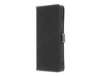 Insmat Exclusive - Vikbart fodral för mobiltelefon - genuint läder, termoplastisk polyuretan (TPU) - svart - för OnePlus 11 5G 650-3139