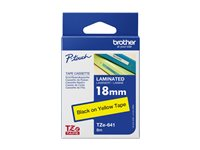 Brother TZe-641 - Standardlim - svart på gult - Rulle (1,8 cm x 8 m) 1 kassett(er) bandlaminat - för Brother PT-D600; P-Touch PT-1880, D450, E310, E550, E800, P900; P-Touch Cube Plus PT-P710 TZE641