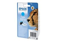 Epson T0712 - 5.5 ml - cyan - original - bläckpatron - för Stylus DX9400, SX115, SX210, SX215, SX218, SX415, SX515, SX610; Stylus Office BX310, BX610 C13T07124012