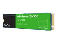 WD Green SN350 NVMe SSD WDS960G2G0C - SSD - 960 GB - inbyggd - M.2 2280 - PCIe 3.0 x4 (NVMe) WDS960G2G0C