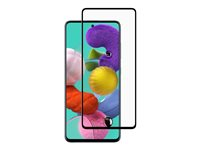Screenor Premium - Skärmskydd för mobiltelefon - helt fodral - glas - ramfärg svart - för OPPO A16, A16e, A16s 16552