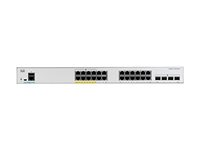 Cisco Catalyst 1000-24FP-4G-L - Switch - Administrerad - 24 x 10/100/1000 (PoE+) + 4 x gigabit SFP (upplänk) - rackmonterbar - PoE+ (370 W) C1000-24FP-4G-L