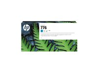 HP 776 - 1 L - hög kapacitet - cyan - original - DesignJet - bläckpatron - för DesignJet Z9+ Pro 1XB09A