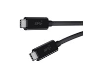 Belkin - USB-kabel - 24 pin USB-C (hane) till 24 pin USB-C (hane) - USB 3.1 - 5 A - 1 m - stöd för 4K, 10 Gbps SuperSpeed+ - svart F2CU052BT1M-BLK