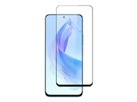 Screenor Premium - Skärmskydd för mobiltelefon - helt fodral - glas - ramfärg svart - för Honor 90 16472