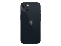 Apple iPhone 13 - 5G smartphone - dual-SIM / Internminne 256 GB - OLED-skärm - 6.1" - 2532 x 1170 pixlar - 2 bakre kameror 12 MP, 12 MP - front camera 12 MP - midnatt MLQ63QN/A