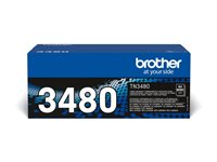 Brother TN-3480 - Lång livslängd - svart - original - tonerkassett - för Brother DCP-L6600, HL-L5000, L5100, L5200, L6300, L6400, MFC-L5700, L5750, L6800, L6900 TN3480