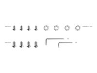 Multibrackets M Pro Series - Monteringskomponent (8 avståndsbrickor, 4 stöldskyddsskruvar (M6 x15mm), 4 stöldskyddsskruvar (M5 x15mm)) - stöldskydd - silver - på tv:n 7350105214325