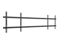 Multibrackets M Motorized Dual Screen Mount - Monteringskomponent (dubbel bildskärmsmontering) - för 2 LCD-bildskärmar - stål - svart - skärmstorlek: upp till 84 tum - väggmonterbar, monterbar på golvstativ 7350105210426