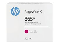 HP 865M - 500 ml - magenta - original - PageWide XL - bläckpatron - för PageWide XL 3920, 4200, 4700, 5200, 8200 3ED87A