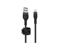 Belkin BoostCharge - Lightning-kabel - USB hane till Lightning hane - 3 m - svart CAA010BT3MBK