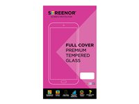 Screenor - Skärmskydd för mobiltelefon - helt fodral - glas - ramfärg svart - för Apple iPhone 13 mini 16039