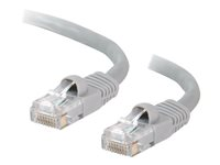 C2G Cat5e Booted Unshielded (UTP) Network Patch Cable - Patch-kabel - RJ-45 (hane) till RJ-45 (hane) - 20 m - UTP - CAT 5e - formpressad, hakfri, tvinnad - grå 83149