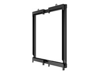 Multibrackets M Pro - Monteringssats (väggfäste) - svart - skärmstorlek: 75" - monteringsgränssnitt: 1180 x 560 mm 7350105215339