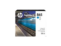 HP 865 - 500 ml - cyan - original - PageWide XL - bläckpatron - för PageWide XL 3920, 4200, 4700, 5200, 8200 3ED85A