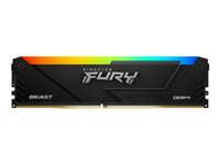 Kingston FURY Beast RGB - DDR4 - modul - 16 GB - DIMM 288-pin - 3200 MT/s - CL16 - 1.35 V - ej buffrad - icke ECC - svart KF432C16BB12A/16