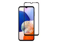 Screenor Premium - Skärmskydd för mobiltelefon - helt fodral - glas - ramfärg svart - för Samsung Galaxy A14, A14 5G 16364