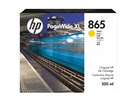 HP 865 - 500 ml - gul - original - PageWide XL - bläckpatron - för PageWide XL 3920, 4200, 4700, 5200, 8200 3ED84A