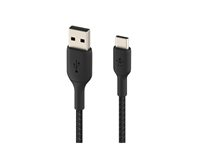 Belkin BoostCharge - USB-kabel - USB-C (hane) till USB (hane) - 2 m - svart CAB002BT2MBK