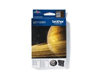 Brother LC1100BK - Svart - original - bläckpatron - för Brother DCP-185, 385, 395, 585, J715, MFC-490, 5490, 5890, 5895, 6890, 790, 795, 990, J615 LC1100BK