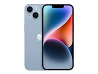 Apple iPhone 14 - 5G smartphone - dual-SIM / Internminne 128 GB - OLED-skärm - 6.1" - 2532 x 1170 pixlar - 2 bakre kameror 12 MP, 12 MP - front camera 12 MP - blå MPVN3QN/A