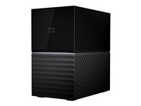 WD My Book Duo WDBFBE0160JBK - Hårddiskarray - 16 TB - 2 fack - HDD 8 TB x 2 - USB 3.1 (extern) WDBFBE0160JBK-EESN