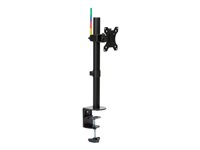 Kensington SmartFit Ergo Single Monitor Arm - Monteringssats - justerbar arm - för Bildskärm - svart - skärmstorlek: upp till 34 tum - skrivbord, C-klämma, skyddshylsa, disk-monteringsbar K55411WW