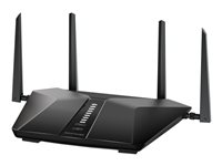 NETGEAR Nighthawk AX5 RAX43 - Trådlös router 4-ports-switch - 1GbE - Wi-Fi 6 - Dubbelband RAX43-100EUS