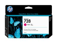 HP 728 - 130 ml - magenta - original - DesignJet - bläckpatron - för DesignJet T730, T830 F9J66A