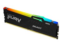 Kingston FURY Beast RGB - DDR5 - modul - 32 GB - DIMM 288-pin - 5600 MT/s / PC5-44800 - CL36 - 1.25 V - ej buffrad - on-die ECC KF556C36BBEA-32