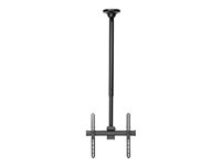 HI-ND Ceiling Mount Universal - Monteringssats (takmontering, teleskoppåle) - för LCD-display - svart, RAL 9005 - skärmstorlek: 32"-55" C-CM01-02