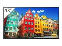 Sony Bravia Professional Displays FW-43BZ30J/TM - 43" Diagonal klass LED-bakgrundsbelyst LCD-skärm - digital skyltning - 4K UHD (2160p) 3840 x 2160 - HDR - Direct LED - med TEOS Manage FW-43BZ30J/TM