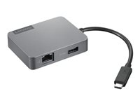 Lenovo Travel Hub Gen2 - Dockningsstation - USB-C - VGA, HDMI - 1GbE - Campus 4X91A30366