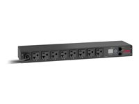 APC Switched Rack PDU AP7901B - Kraftdistributionsenhet (kan monteras i rack) - AC 120 V - ingång: NEMA L5-20 - utgångskontakter: 8 (NEMA 5-20) - 1U - 3.66 m sladd - svart - för P/N: SMTL2K2RM2UCL, SMTL2K2RM2UCLNC, SMTL3KRM2UCL, SMTL3KRM2UCLNC, SMX1000CNC AP7901B