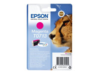 Epson T0713 - 5.5 ml - magenta - original - bläckpatron - för Stylus DX9400, SX115, SX210, SX215, SX218, SX415, SX515, SX610; Stylus Office BX310, BX610 C13T07134012