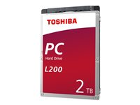 Toshiba L200 Laptop PC - Hårddisk - 2 TB - inbyggd - 2.5" - SATA 6Gb/s - 5400 rpm - buffert: 128 MB HDWL120UZSVA