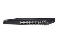 Dell PowerSwitch N3224T-ON - Switch - L3 - Administrerad - 24 x 10/100/1000 + 4 x 10 Gigabit SFP+ + 2 x 100 Gigabit QSFP28 - främre till bakre luftflöde - rackmonterbar - CAMPUS Smart Value 210-ASPF