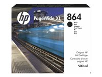 HP 864 - 500 ml - svart - original - PageWide XL - bläckpatron - för PageWide XL 3920, 4200, 4700, 5200, 8200 3ED86A