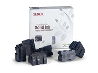 Xerox Phaser 8860MFP - 6-pack - svart - original - fast bläck - för Phaser 8860, 8860DN, 8860MFP, 8860MFP/D, 8860MFP/E, 8860MFP/SD, 8860PP, 8860WDN 108R00749