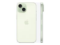 Apple iPhone 15 - 5G smartphone - dual-SIM / Internminne 256 GB - OLED-skärm - 6.1" - 2556 x 1179 pixlar - 2 bakre kameror 48 MP, 12 MP - front camera 12 MP - grön MTPA3QN/A
