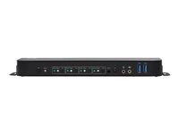 Eaton Tripp Lite series HDMI USB KVM Switch 4-Port 4K 60Hz HDR HDCP 2.2 IR USB Sharing - Omkopplare för tangentbord/video/mus/ljud/USB - 4 x KVM/ljud/USB - 1 lokal användare - skrivbordsmodell B005-HUA4