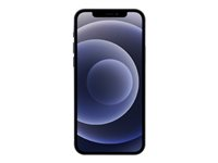 Apple iPhone 12 - 5G smartphone - dual-SIM / Internminne 256 GB - OLED-skärm - 6.1" - 2532 x 1170 pixlar - 2 bakre kameror 12 MP, 12 MP - front camera 12 MP - svart MGJG3QN/A
