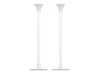 Multibrackets M Pro Series - Monteringskomponent (2 väggplattor, 2 monteringskonsoler, 2 stänger (80 cm)) - för hölje - liten - stål - vit - skärmstorlek: 32"-43" - monterbar på golv till tak 7350105211638