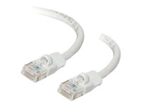 C2G Cat5e Booted Unshielded (UTP) Network Patch Cable - Patch-kabel - RJ-45 (hane) till RJ-45 (hane) - 15 m - UTP - CAT 5e - formpressad, hakfri, tvinnad - vit 83268